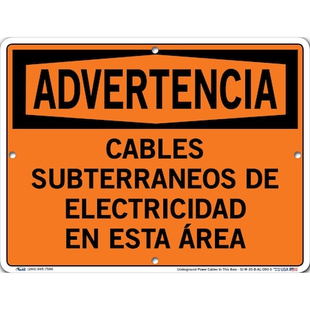 Sign-Warning-35,12.5x9.5,Aluminum,.080