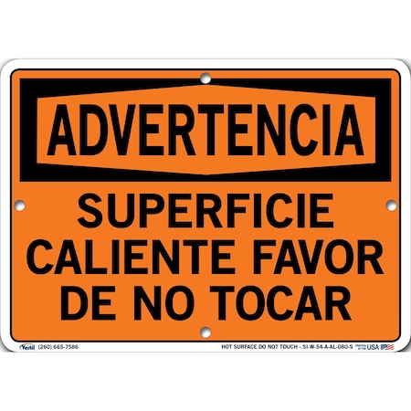 Sign-Warning-54,10.5x7.5,Aluminum,.080