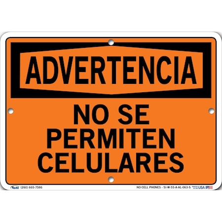 Sign-Warning-55,10.5x7.5,Aluminum,.063