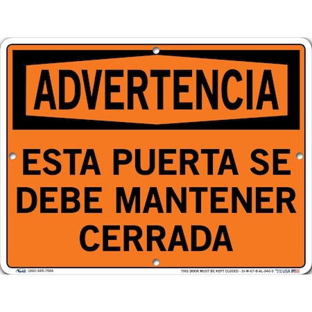 Sign-Warning-67,12.5x9.5,Aluminum,.040