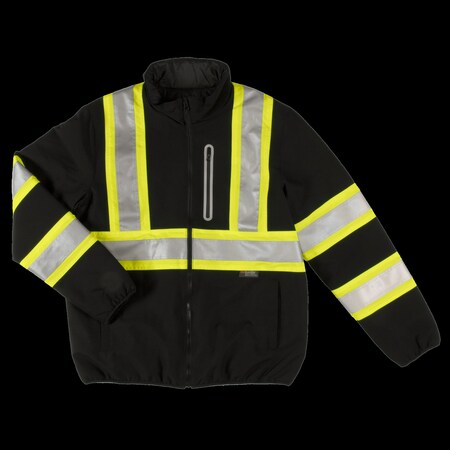 Reversible Safety Jacket,SJ271-BLACK-XS