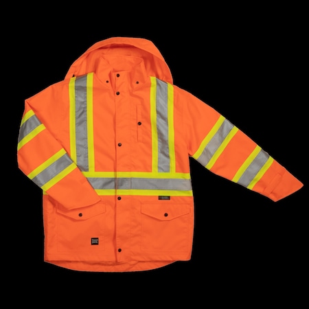 Safety Rain Jacket,SJ351-FLOR-L
