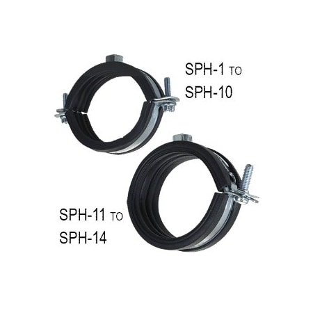 Cush-A-Ring Clamp,Rubber,CT 1-1/4,IP1