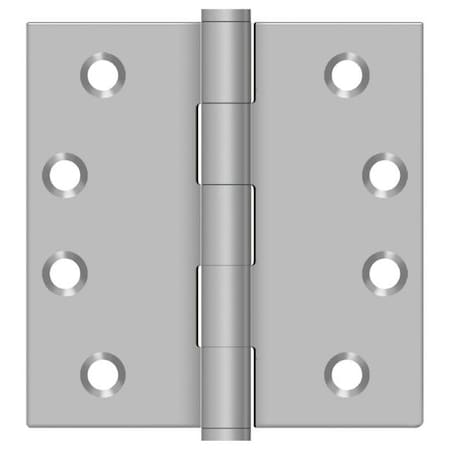 Satin Stainless Steel Square Hinge