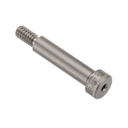 Shoulder Screw, 3A Thr Sz, 3/8 Thr Lg, 1 In Shoulder Lg, 18-8 Stainless Steel