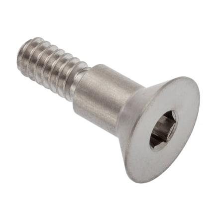 Shoulder Screw, #10-24 Thr Sz, 3/8 Thr Lg, 1/4 In Shoulder Lg, 18-8 Stainless Steel