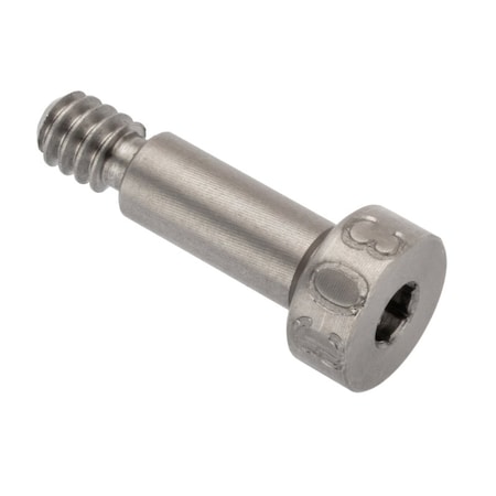 Shoulder Screw, 3A Thr Sz, 3/16 Thr Lg, 3/8 In Shoulder Lg, 18-8 Stainless Steel