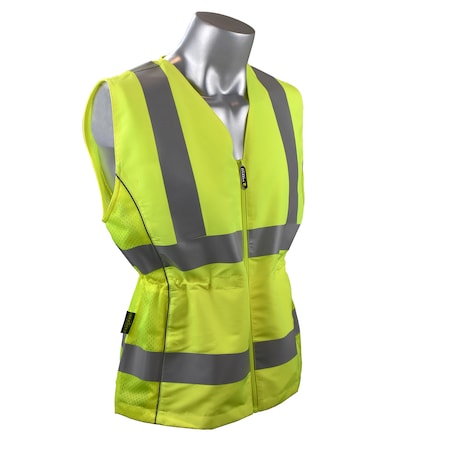 Radians SVL1 Type R Class 2 Contoured Ladies Safety Vest, Size: Xl