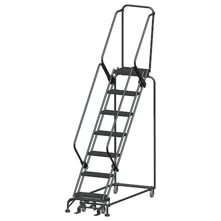 Safety Rolling Ladder,Steel,70 In.H