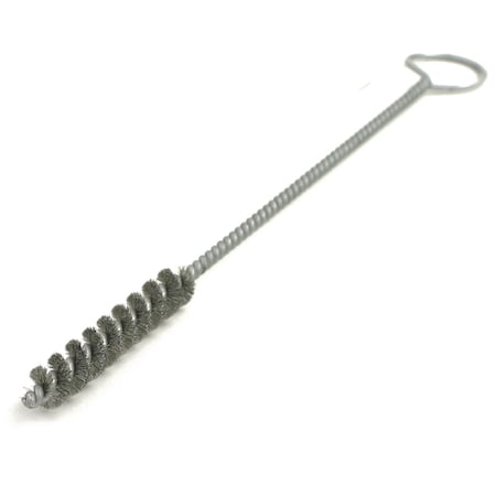 84S625 84 Series Tube Brush-For Thru Holes. .625 Dia., .008SS, 2.5 Brush Part, 10 OAL, Ring Handle