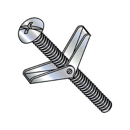 Toggle Bolt, 6 L, Steel