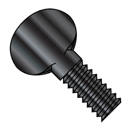 Thumb Screw, 1/4-20 Thread Size, Spade, Black Oxide Steel, 1-1/4 In Lg, 600 PK
