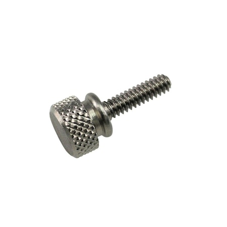 Thumb Screw, #10-32 Thread Size, Round Washer, Stainless Steel