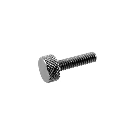 Thumb Screw, #4-40 Thread Size, Round, Plain Steel