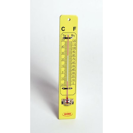 Wall Thermometer On Wooden Base