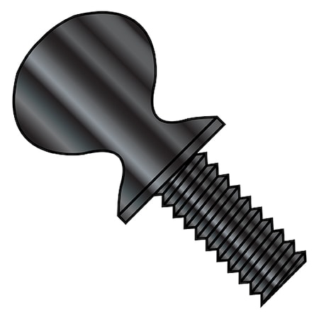 Thumb Screw, 1/4-20 Thread Size, Spade, Oil Carbon Steel, 1 In Lg, 600 PK