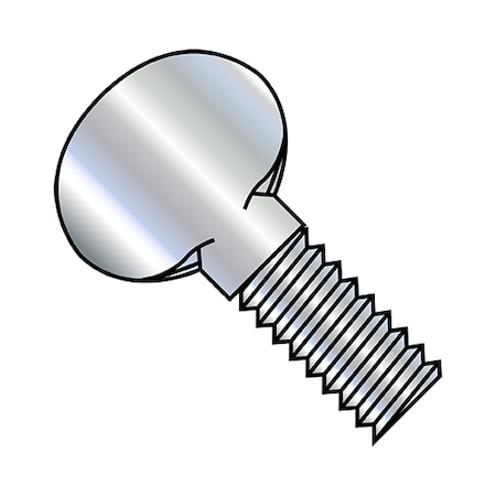 Thumb Screw, #10-32 Thread Size, Spade, Zinc Plated Steel, 2 In Lg, 1000 PK