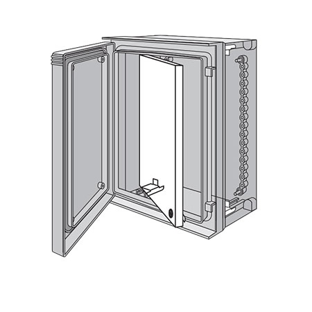 Swing-Out Panel,fits 1025x825mm,White,