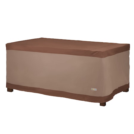 Ultimate Brown Patio Rectangular Table Cover, 84W X 44D X 32H