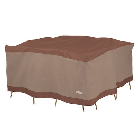 Ultimate Brown Patio Table Set Cover, 66W X 66D X 32H