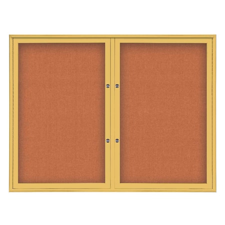 Double Door Radius Plus Corkboard,42X