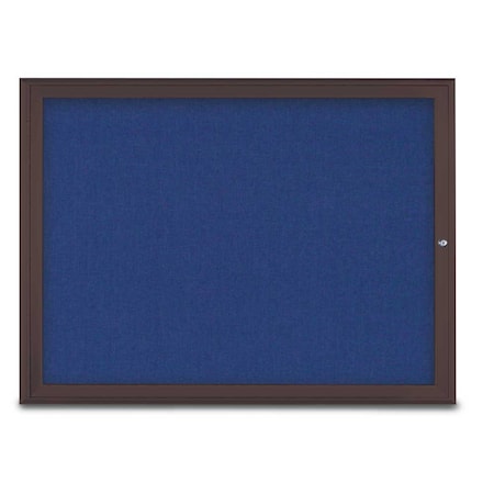 Single Door Radius Corkboard,48X36,B