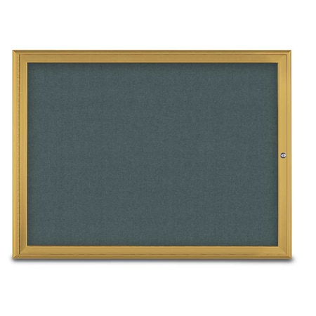 Single Door Radius Corkboard,48X36,G