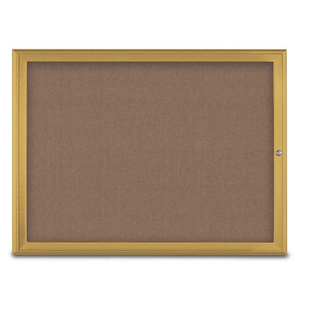 Single Door Radius Corkboard,48X36,G