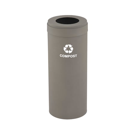 12 Gal Trash Can, Nickel