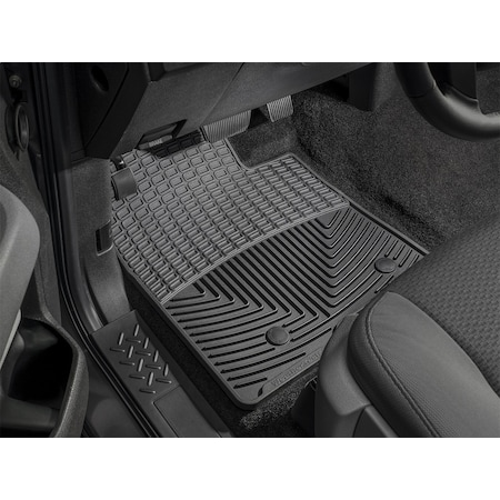 Front Rubber Mats/Black,W296