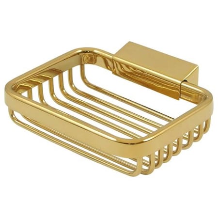 Wire Basket, 4-1/2 Rectangular Soap Holder Lifetime Brass