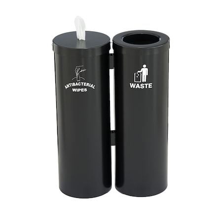 Gym Wipes Station,Dispenser/Receptacle,L