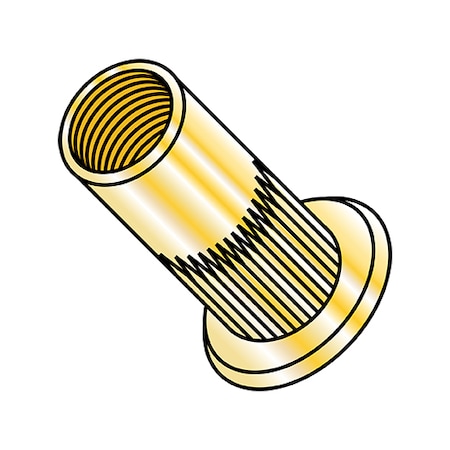 Rivet Nut, 5/16-18 Thread Size, 0.660 In - 0.670 In Flange Dia., .720 In - .750 In L, Steel