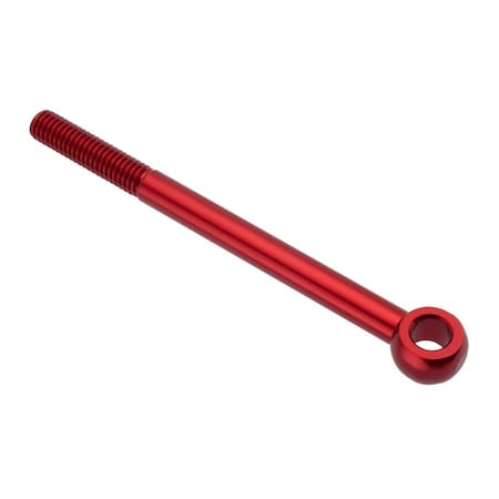 Rod End, Aluminum, Red Anodized, 3/8-16 Thrd Sz, 1-1/2 In Thrd Lg, 5-3/8 In Overall Lg