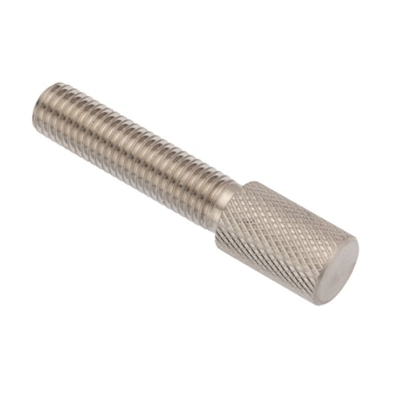 Thumb Screw, 1/4-28 Thread Size, Round, Plain 18-8 Stainless Steel, 1/2 In Head Ht, 1 In Lg