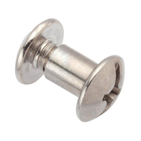 Combo Barrel/Screw, 5/16-18, 1/2 To 5/8 In Brl Lg, 3/8 In Brl Dia, 18-8 Stainless Steel Unfinished