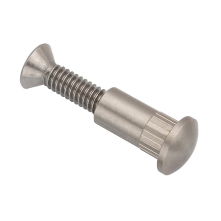 Barrel Bolt, 1/2-13, 3/4 In Brl Lg, 5/8 In Brl Dia, 18-8 Stainless Steel Unfinished