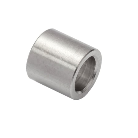 Round Spacer, 1/4 Screw Size, Plain Titanium, 1-1/4 Overall Lg, 0.252 In Inside Dia