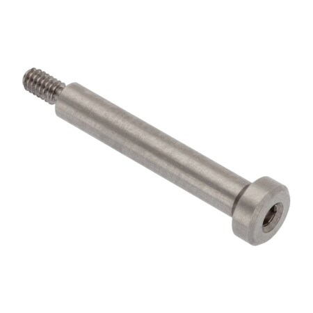 Shoulder Screw, 6g Thr Sz, 4mm Thr Lg, 18 Mm Shoulder Lg, 18-8 Stainless Steel