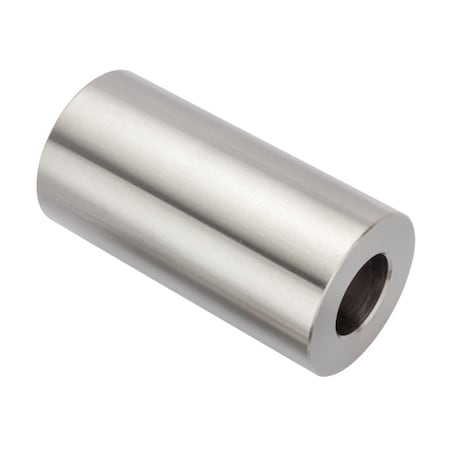 Round Spacer, 3/4 Screw Size, Plain 18-8 Stainless Steel, 3 Overall Lg, 3/4 In Inside Dia