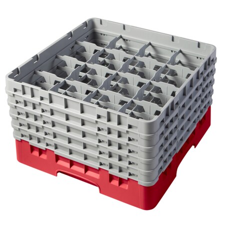 Camrack,16 Compartment 10 1/8 Red
