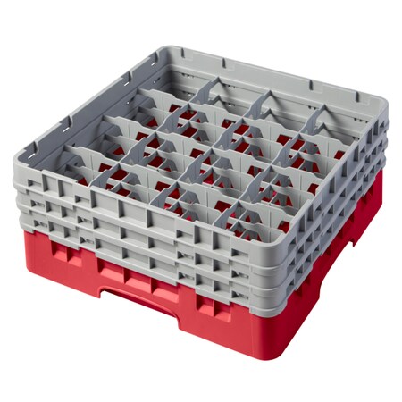 Camrack,16 Compartment 6 7/8 Red