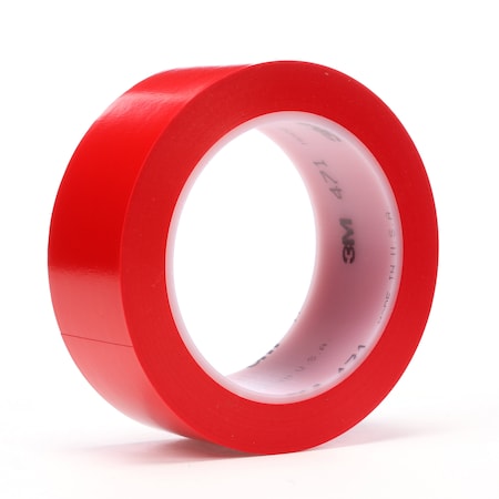 Vinyl Tape, Red, 3x36 Yd, 5.2 Mil, PK12