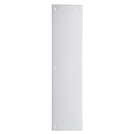 Square Corner Push Plate Aluminum 4x16