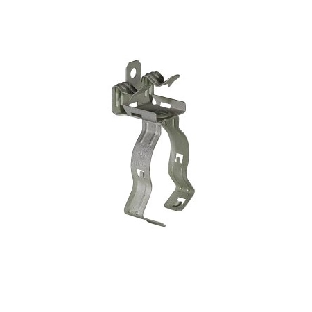Flange Clip W/ Counduit Clip, Steel, Size 1/8-1/4, PK50