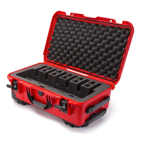 Case With Foam 6Up,Red