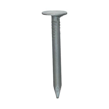 Roofing Nail, 1-1/4 In L, 3D, Steel, Electro Galvanized Finish, 11 Ga, 1100 PK