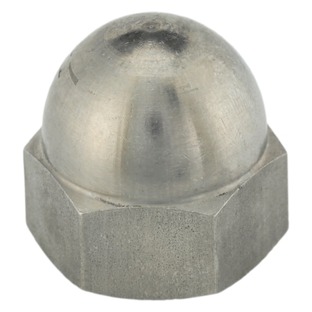 Standard Crown Cap Nut, 3/4-10, 316 Stainless Steel, Plain, 1-5/32 In H