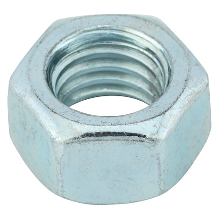 Hex Nut, 1/2-13, Steel, Grade 2, Zinc Plated, 7/16 In Ht, 50 PK