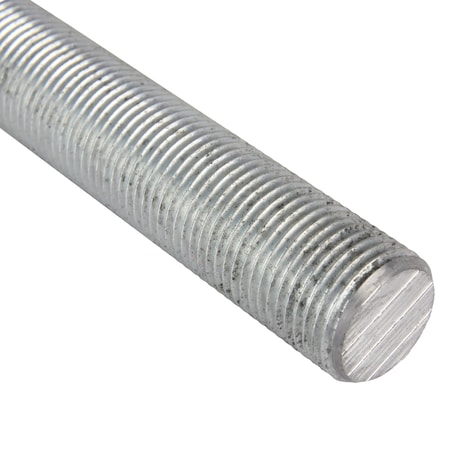 Fully Threaded Rod, 5/8-18, 3 Ft, Steel, Low Carbon, Zinc Plated Finish